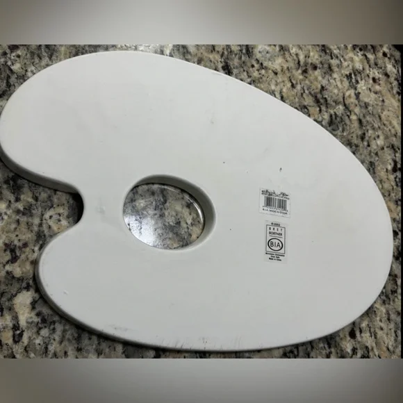 Bret Bortner BIA Artist Paint Palette Tray 6 complete condiment Sauce Bowls - Picture 4 of 4